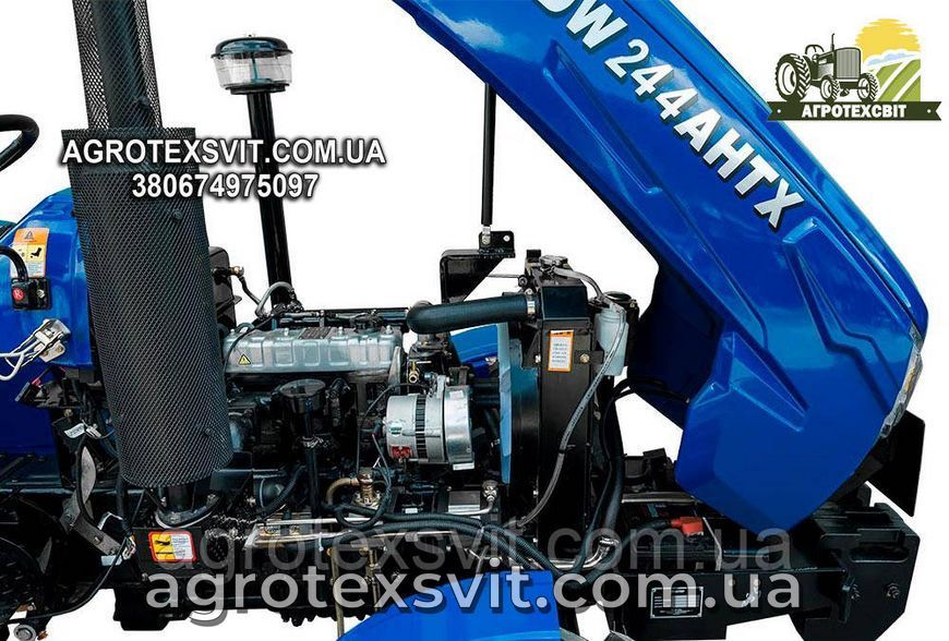 Минитрактор DW 244AHTХ Большие широкие колеса. 4х4 ГУР (4+1)х2 1232219861 фото