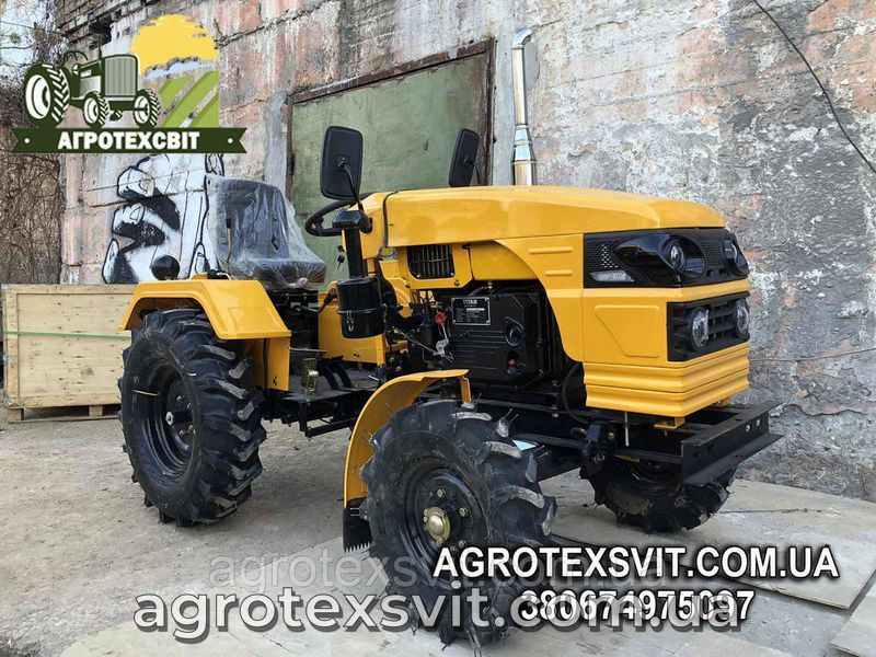 Титан Т-24 Потужний Мототрактор, Мінітрактор у комплекті з Фрезою 140 см. і 2-креп. Плугом. 1174726782 фото