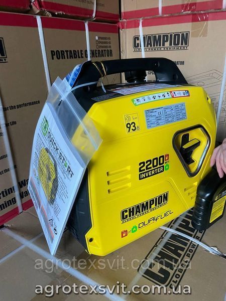 Газ/бензин Генератор инверторный Champion 92001i-DF-EU Duel-Fuel 2,2 kW 240V США 1724155565 фото