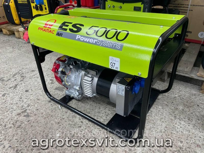 PRAMAC ГЕНЕРАТОР ES5000 AVR 4,6 kW бензин Італія двигун HONDA 1725006946 фото
